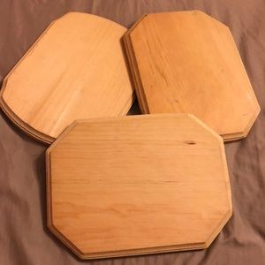 Wooden plaques